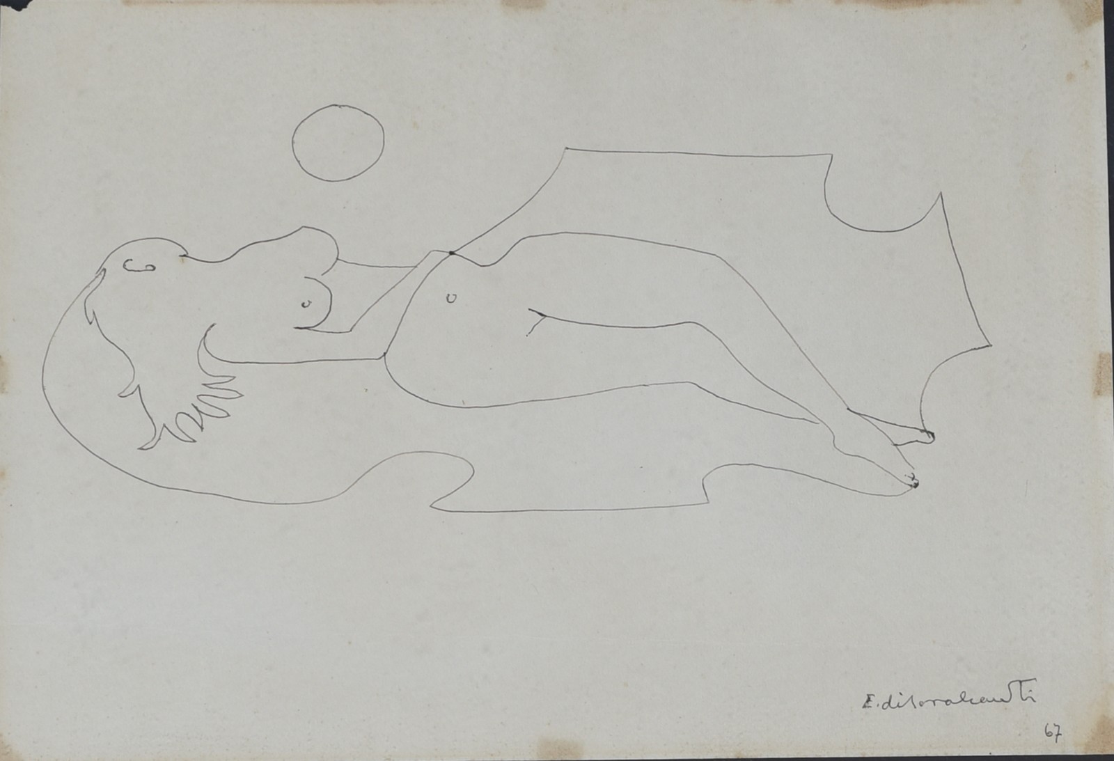 Di Cavalcanti (1897-1976), Nú, 1967 - foto 1 de 2