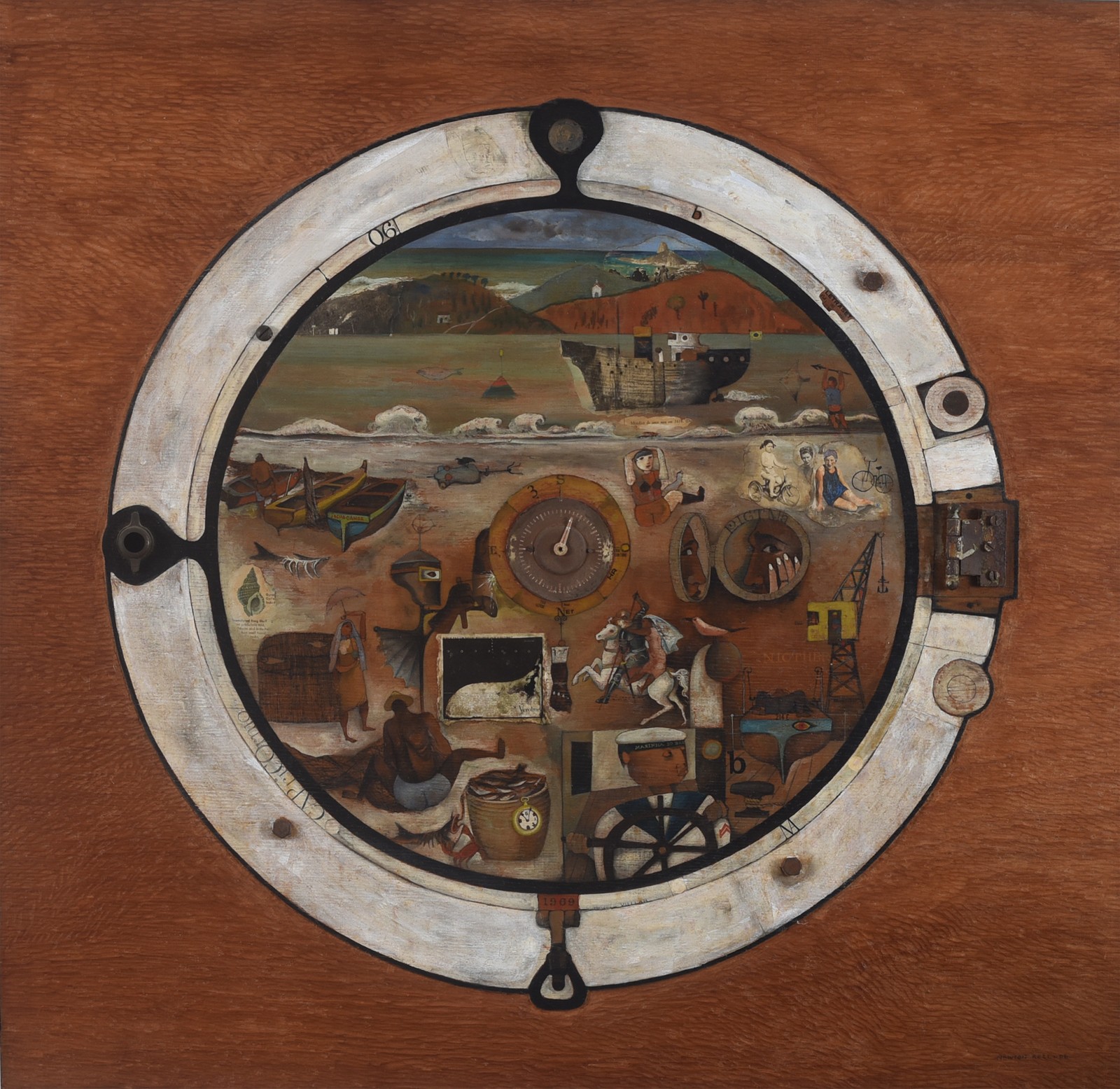 Newton Rezende (1912-1994), Assemblage Caprocórnio, 1969