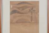 Tarsila do Amaral (1886-1973), Paisagem - Desenho a grafite<br>Ass. Lateral esquerdo
