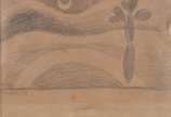 Tarsila do Amaral (1886-1973), Paisagem - Desenho a grafite<br>Ass. Lateral esquerdo
