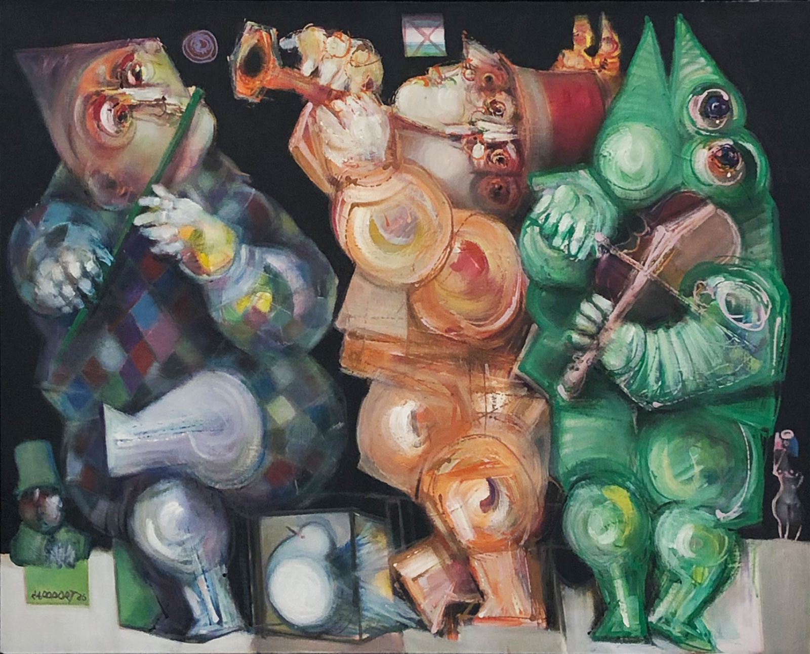Alexandre Rapoport (1929), OS SALTIMBANCOS 3, 1986 - foto 1 de 2