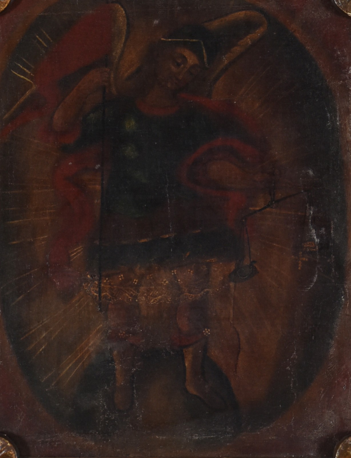 Escola Cusquenha (1538), São Miguel Arcanjo, Séc.XVIII/XIV - foto 3 de 4