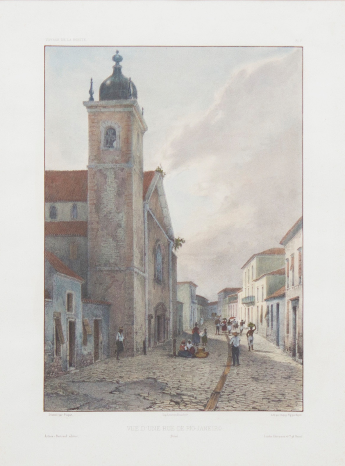 Vista de uma rua do Rio de Janeiro, 1837 - foto 1 de 2