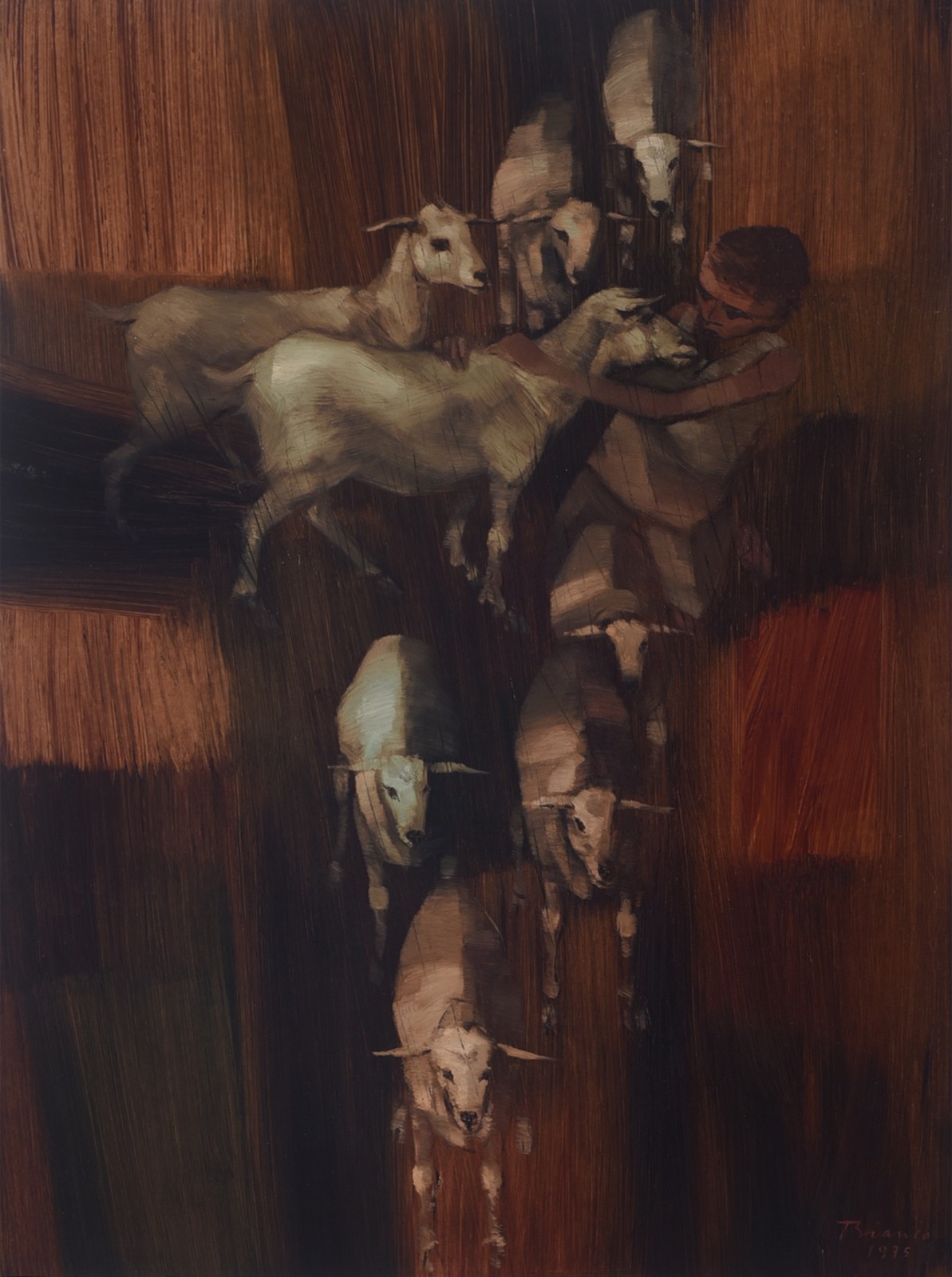 Enrico Bianco (1918-2013), Menino com carneiros, 1975 - foto 1 de 4