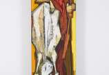 Glenio Bianchetti (1928-2014), Gaúcho apoiado n... - Acrílica s/ madeira<br>Ass. Inf. Direito<br>Apresenta cache da Galeria de Arte Ipanema no verso. (TNT também 10886)