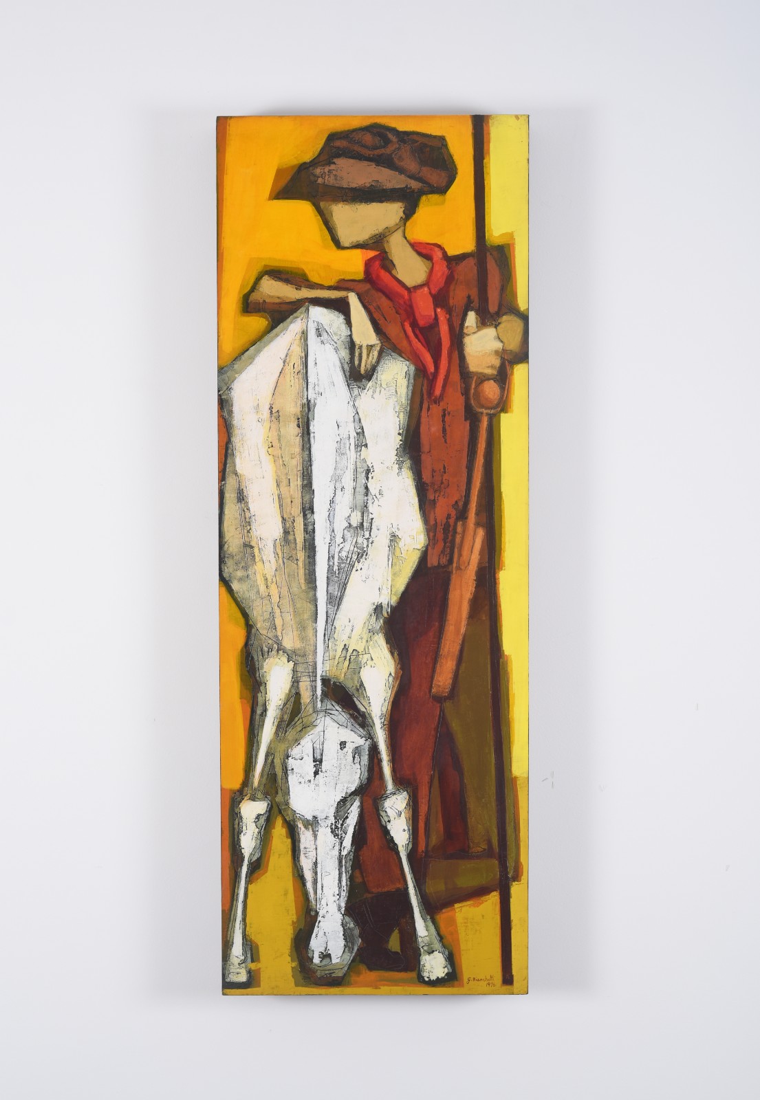 Glenio Bianchetti (1928-2014), Gaúcho apoiado no cavalo, 1976 - foto 2 de 2