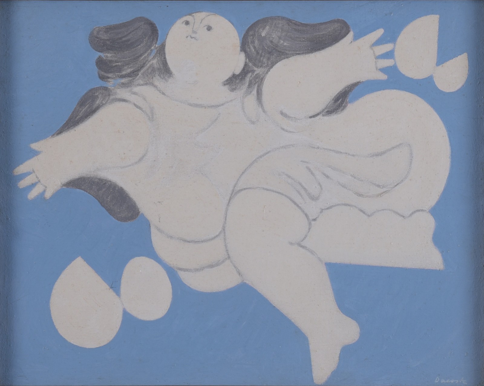 Milton Dacosta (1915-1988), Menina com borboletas - foto 1 de 3