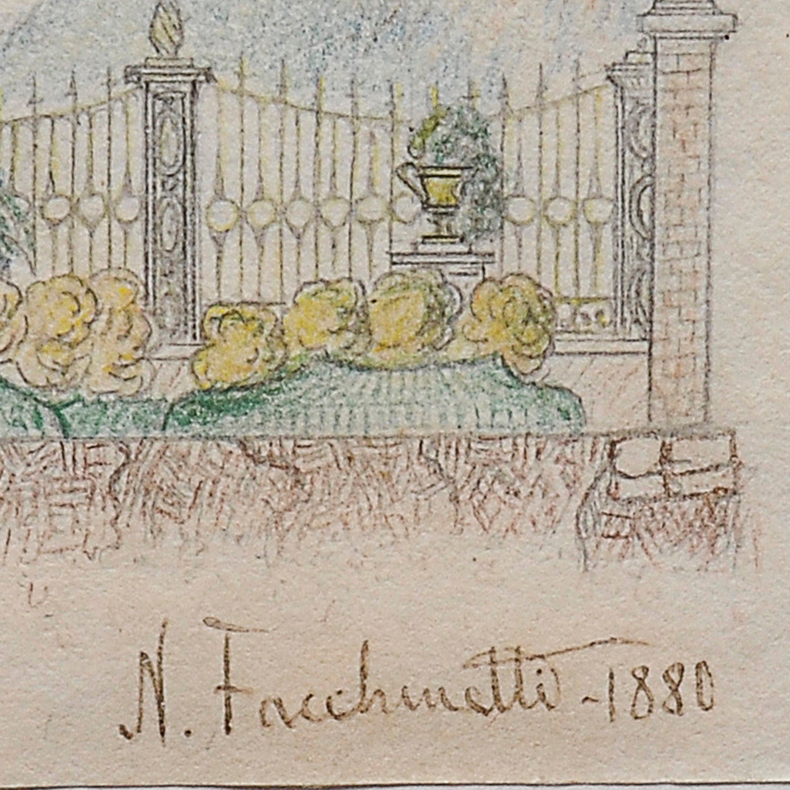 Facchinetti (1824-1900), Portão da casa do Barão de Mauá, 1880 - foto 2 de 3