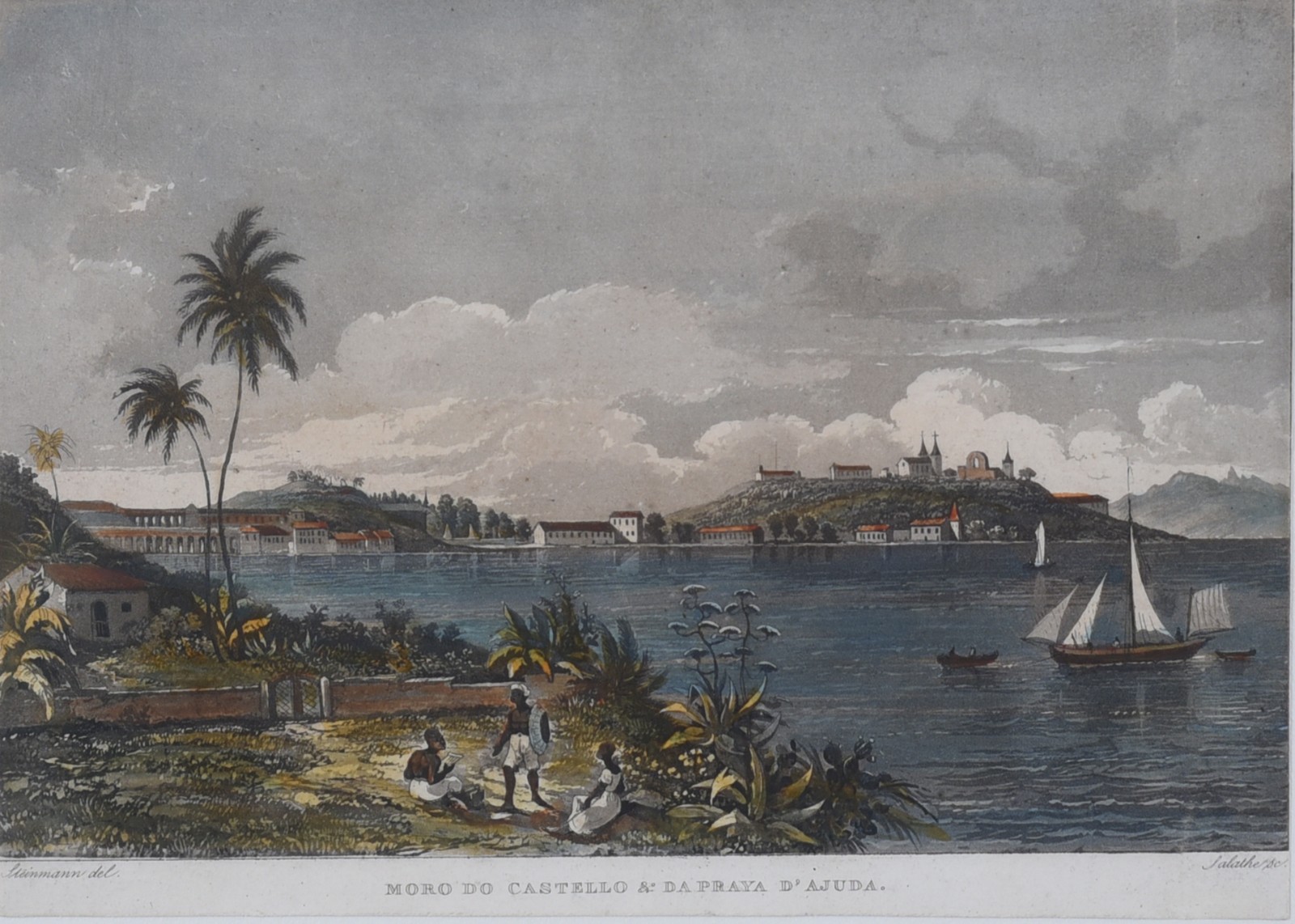 Morro do Castello e da Praya da Ajuda, 1834 - foto 2 de 3