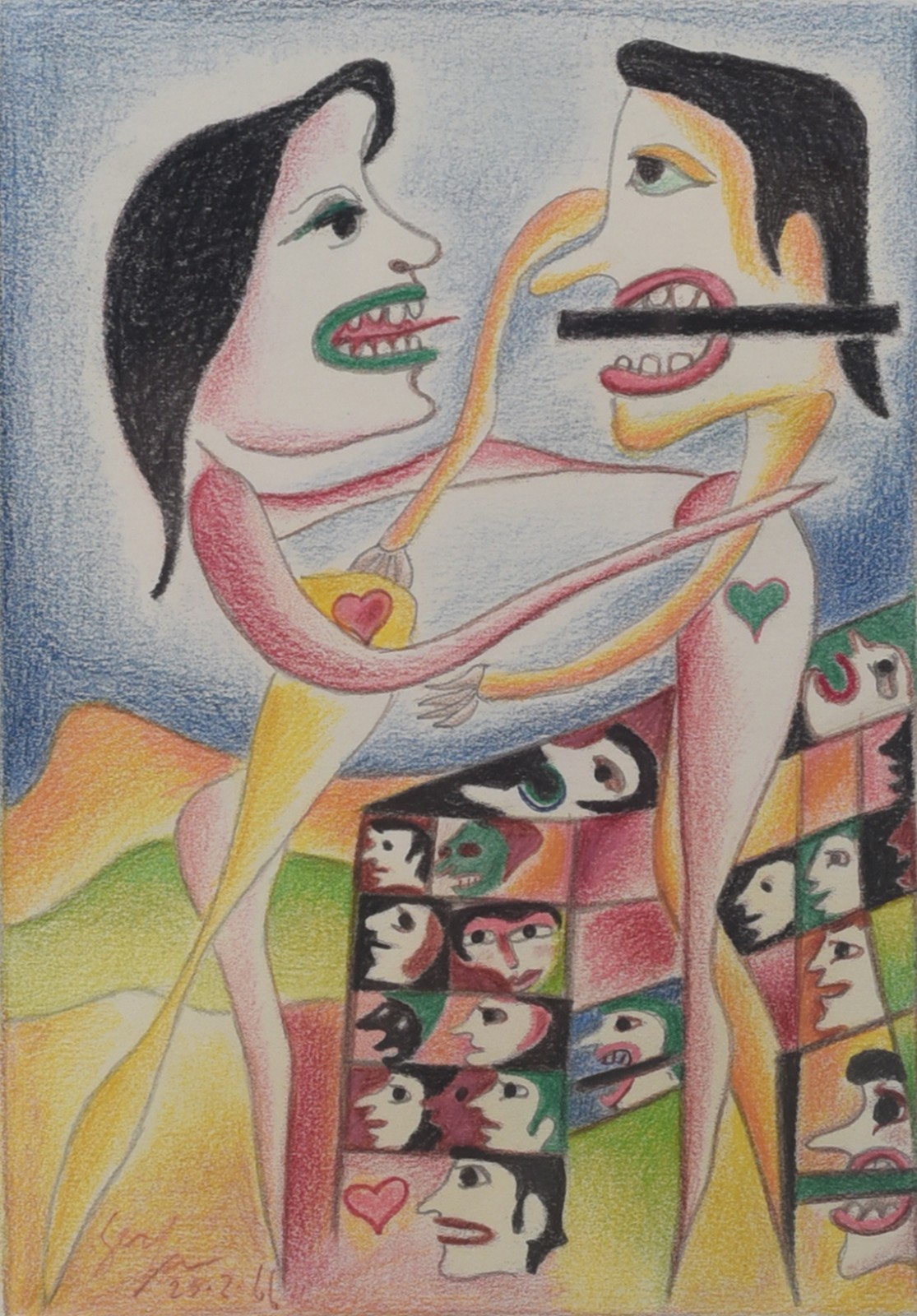 Ivan Serpa (1932-1973), Figuras, 1966 - foto 1 de 2