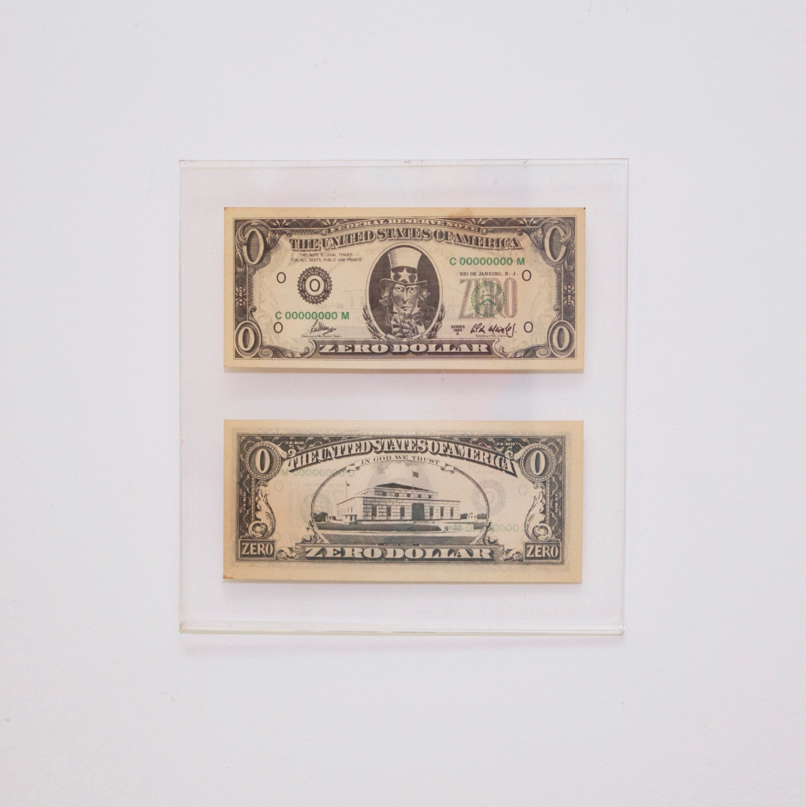 Cildo Meirelles (1948), Zero Dollar, 1984 - foto 1 de 3