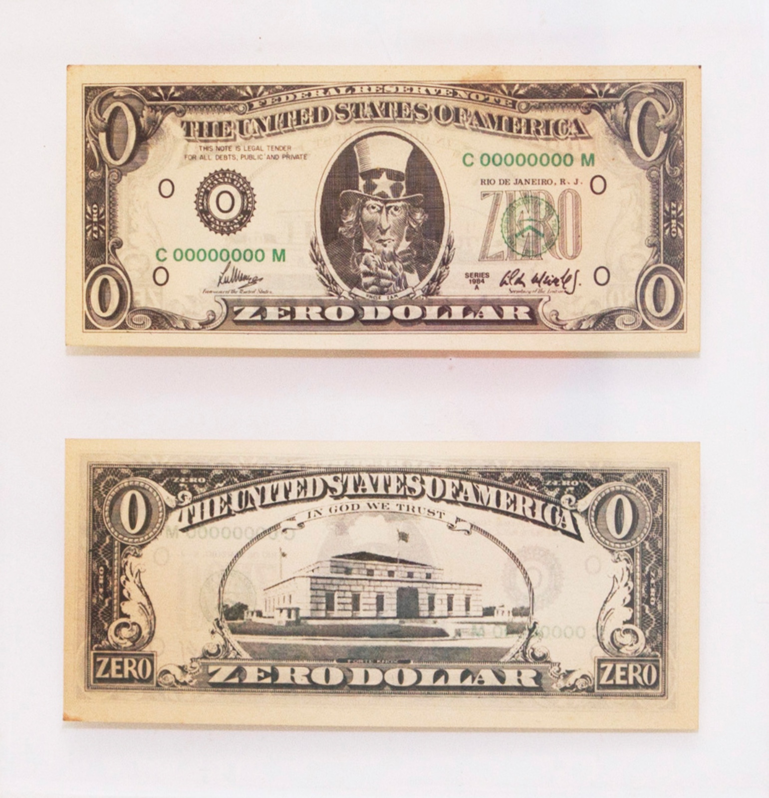 Cildo Meirelles (1948), Zero Dollar, 1984 - foto 2 de 3