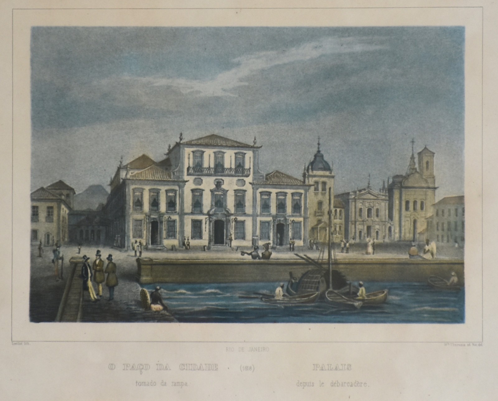 O Paço da Cidade Tomado da Rampa ( Palais depuis Le Débarcadere) - foto 1 de 6