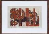 CONSUELO CUERDO, Era uma vez o País...III, 1994 - Xilogravura colorida<br>Ass. inf. direito e datado de 1994<br>Edição 4 de 10<br><br><br>O lote encontra-se em nosso espaço para apreciação através de 