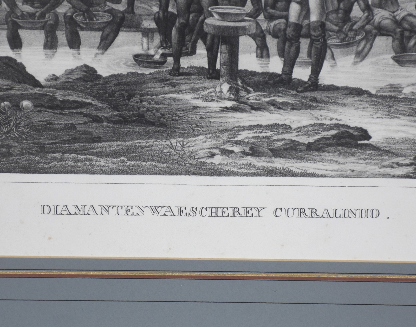 Lavagem de diamantes em Curralinho (Diamantewaescherey curralinho), Séc. XIX, (1815) - foto 5 de 6