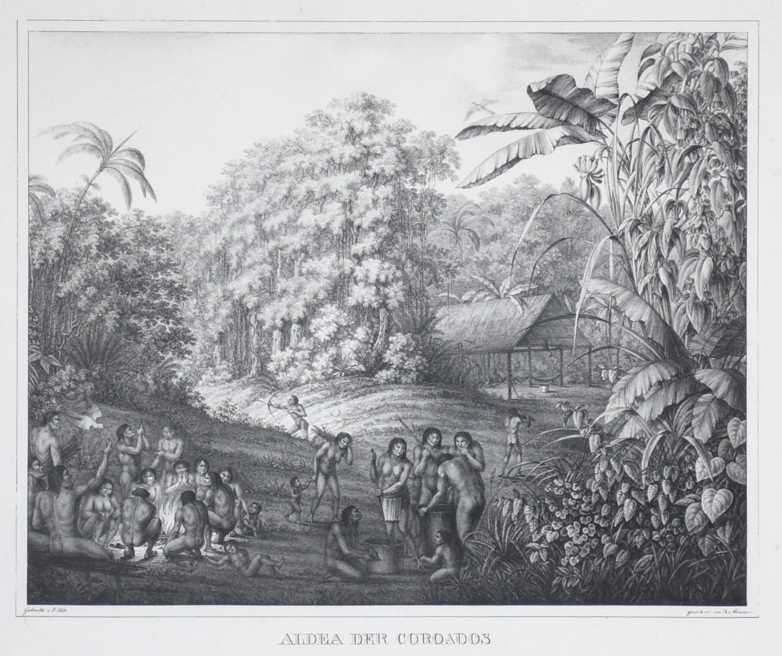 Aldeia dos Coroados (Aldea Der Coroados ), Séc. XIX - foto 1 de 6