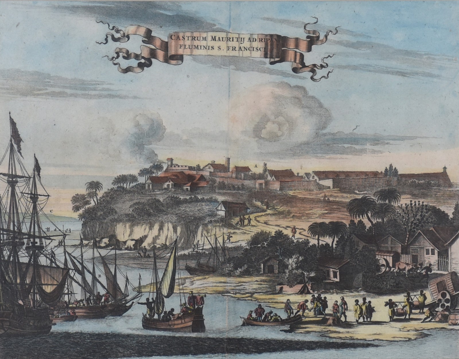 Castrum Mauritij Ad Ripani Fluminis S. Francisci, 1671 - foto 1 de 4