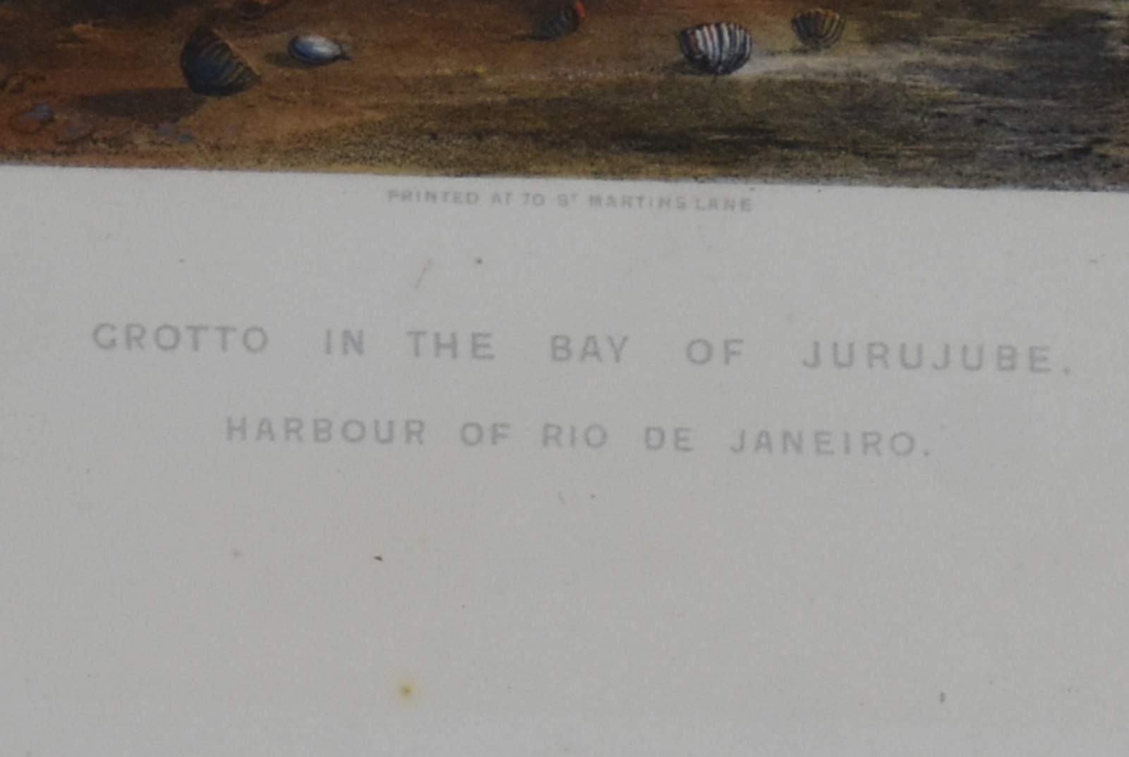 A Gruta na bahia de Jururube no Rio de Janeiro "Grotto in the bay of jurujube harbour of Rio de Janeiro " Séc. XIX - foto 3 de 6