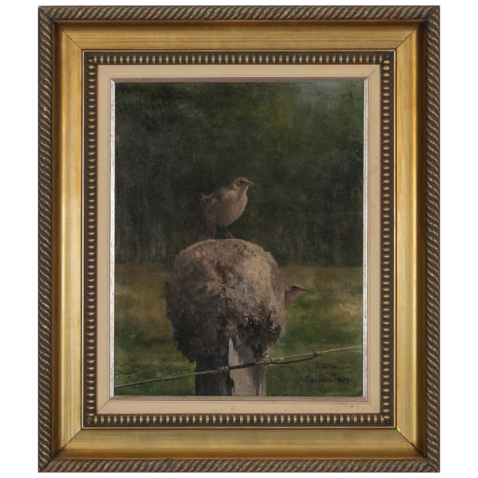 Pintura representando aves - foto 2 de 3