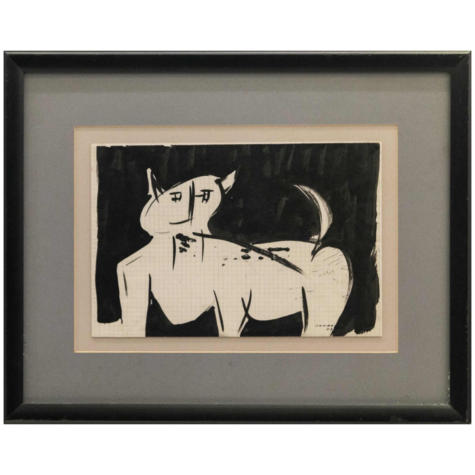 Antonio Bandeira (1922-1967), Gato, 1957 - foto 2 de 4
