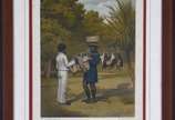 VICTOR FROND (1821-1881), Marchand de Volailles... - Litografia colorida <br>Ass. inf. esquerdo<br>Impressão de Lemercier, Paris.<br><br>Jean-Victor Frond , fotógrafo, de nacionalidade francesa, po...