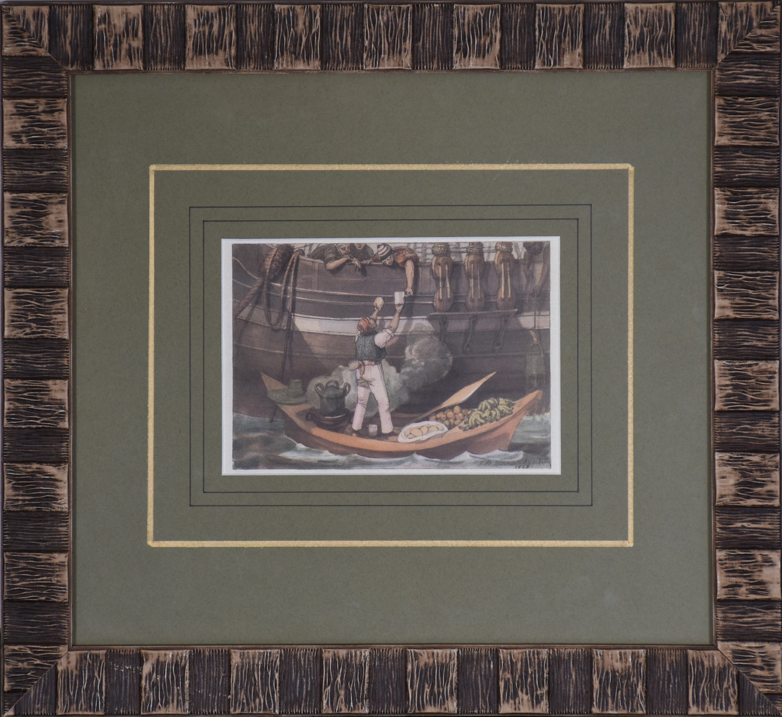 Jean-Baptiste Debret (1768-1848), Quitandeiro de canoa - foto 2 de 4