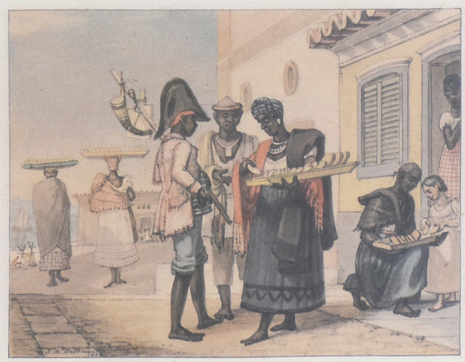 Jean-Baptiste Debret (1768-1848), Vendedores de pão-de-ló - foto 1 de 4
