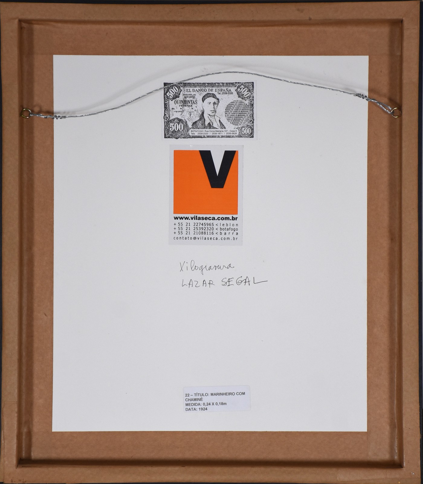 Lasar Segall (1891-1957), Marinheiro e chaminé, 1929 - foto 3 de 3