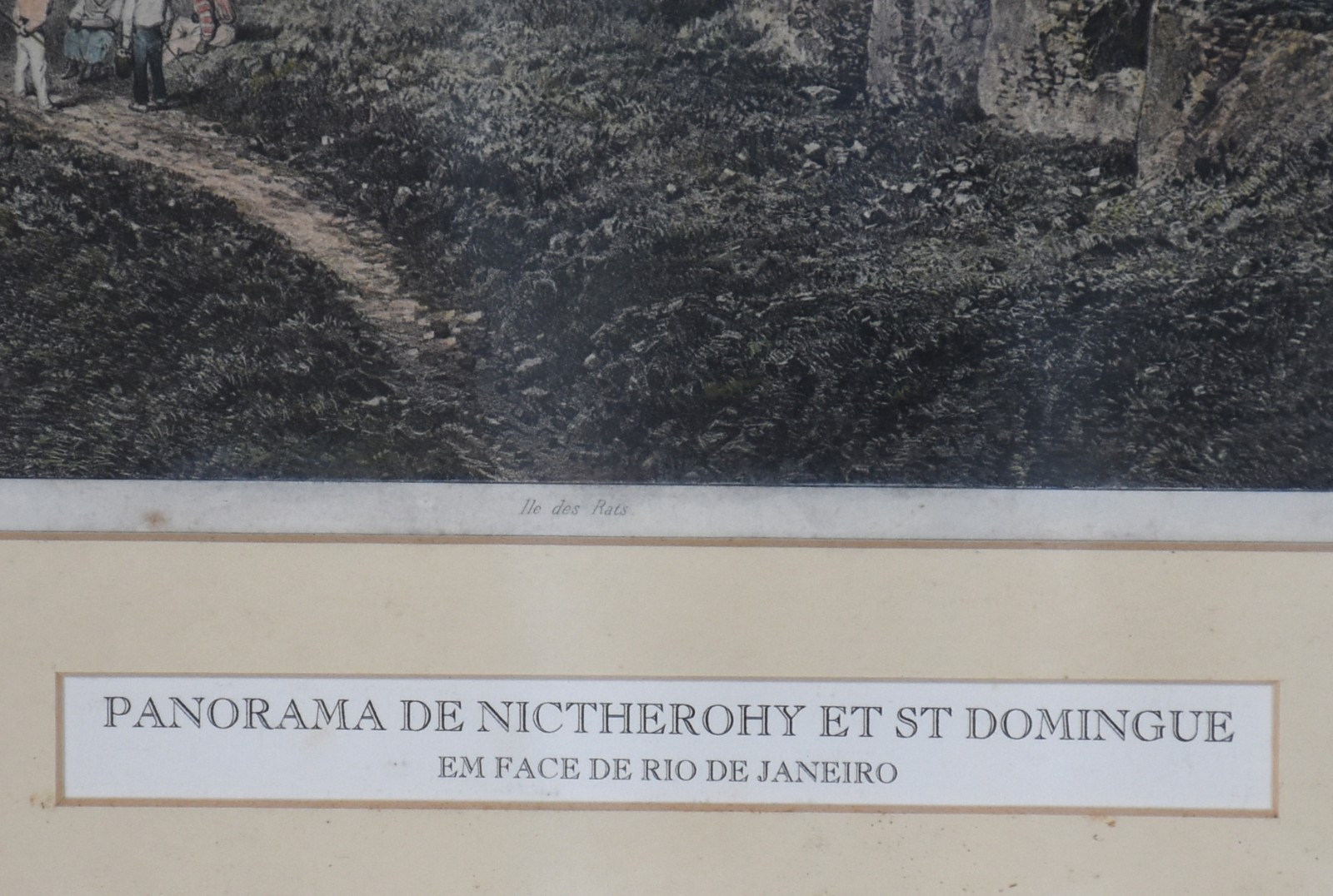 Panorama de Niterói e São Domingos - Rio de Janeiro " Panorama de Nictherohy Et St Domingue em face de Rio de Janeiro " Séc. XIX - foto 3 de 6