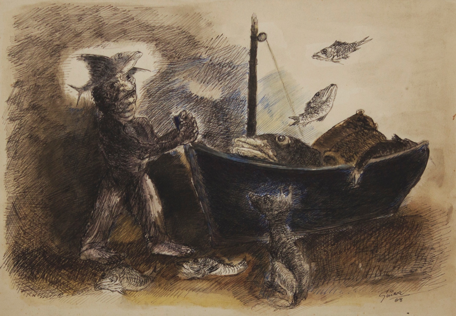 Guima (1927-1993), Peixes, 1968 - foto 1 de 2