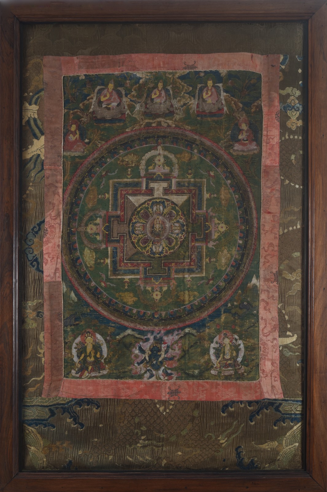 " Thangka " - Pintura tibetana sobre tecido possivelmente seda... - foto 2 de 2
