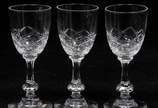 Conjunto com 6 taças para licor em cristal euro... - Conjunto com 6 taças para licor em cristal europeu translúcido ricamente lapidada. 
