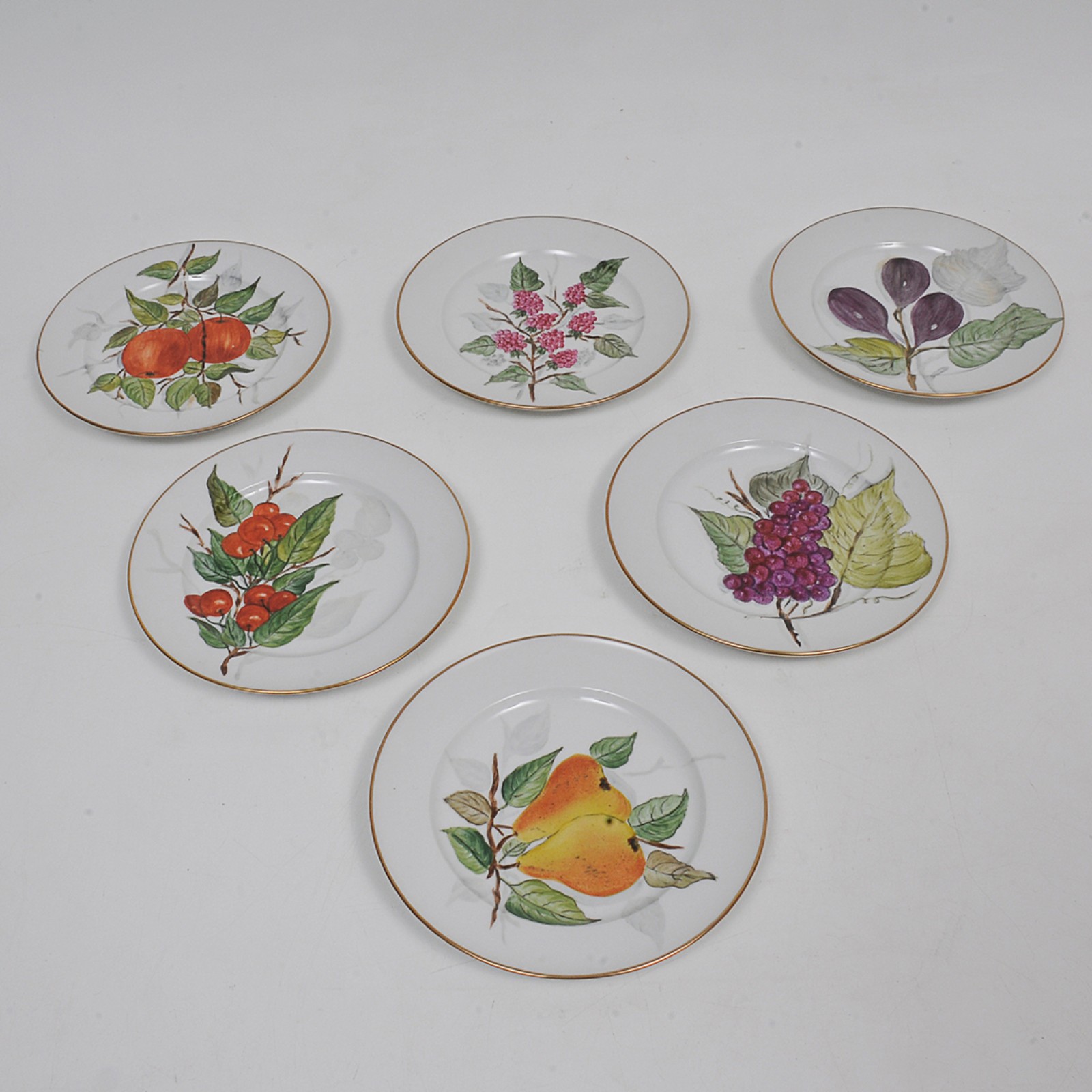 Lote composto por 6 pratos de sobremesa de coleção em porcelana da... - foto 1 de 3
