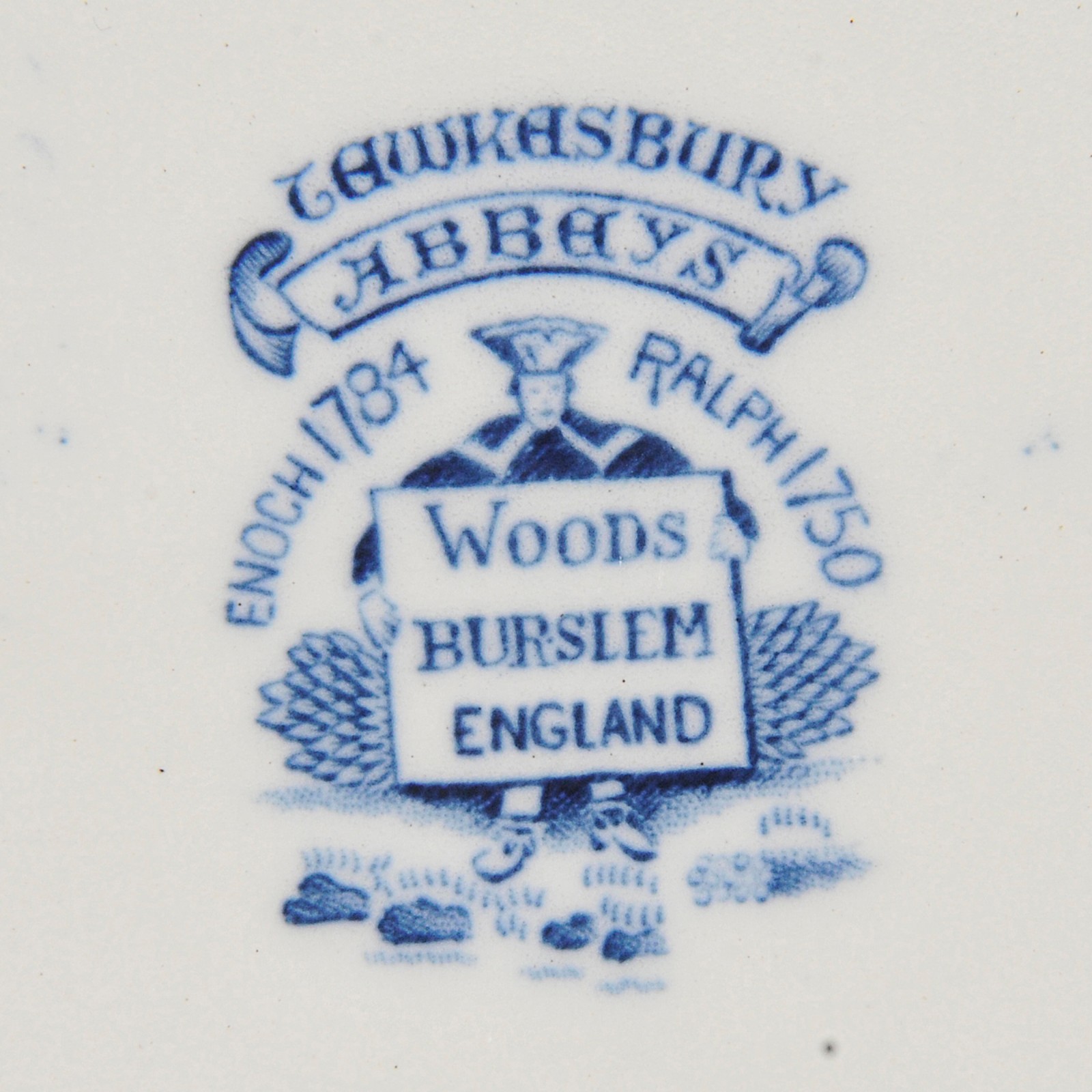 Travessa em porcelana inglesa manufatura Woods Burslem com decoração... - foto 2 de 3