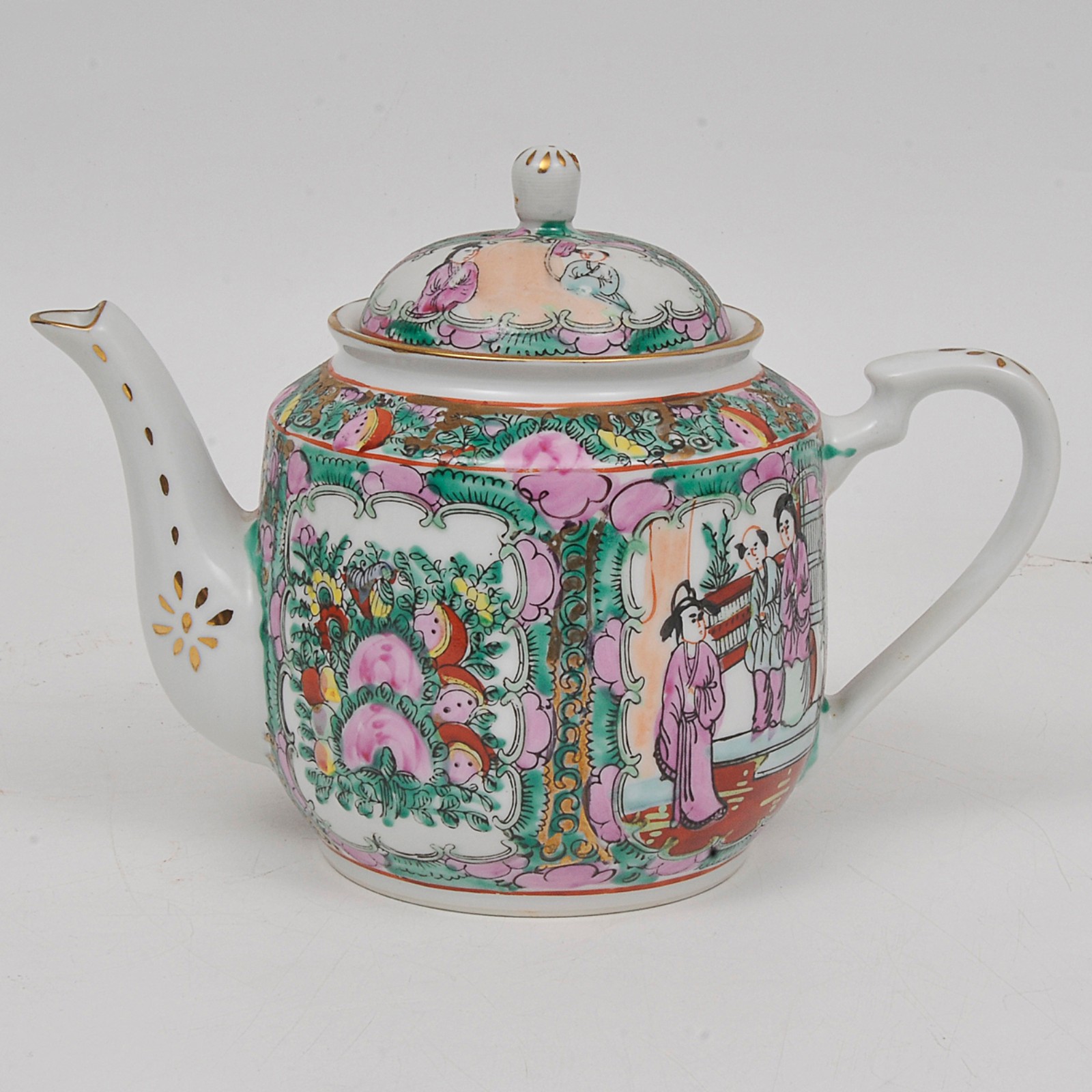MANDARIN - Conjunto de chá e café em porcelana oriental ricamente... - foto 4 de 6