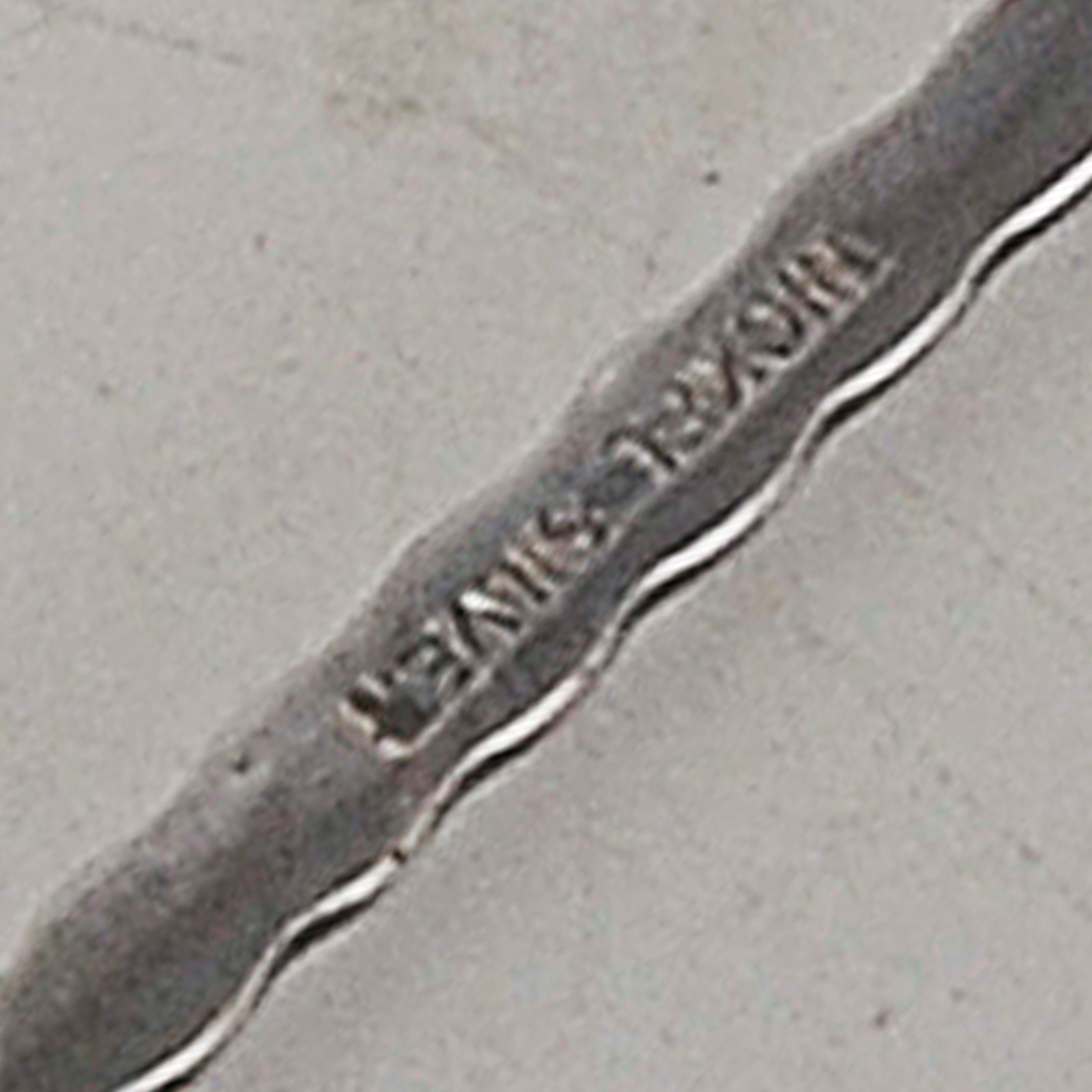 Conjunto de 6 garfinhos para petisco emmetalo prateado liso com cabo... - foto 2 de 2