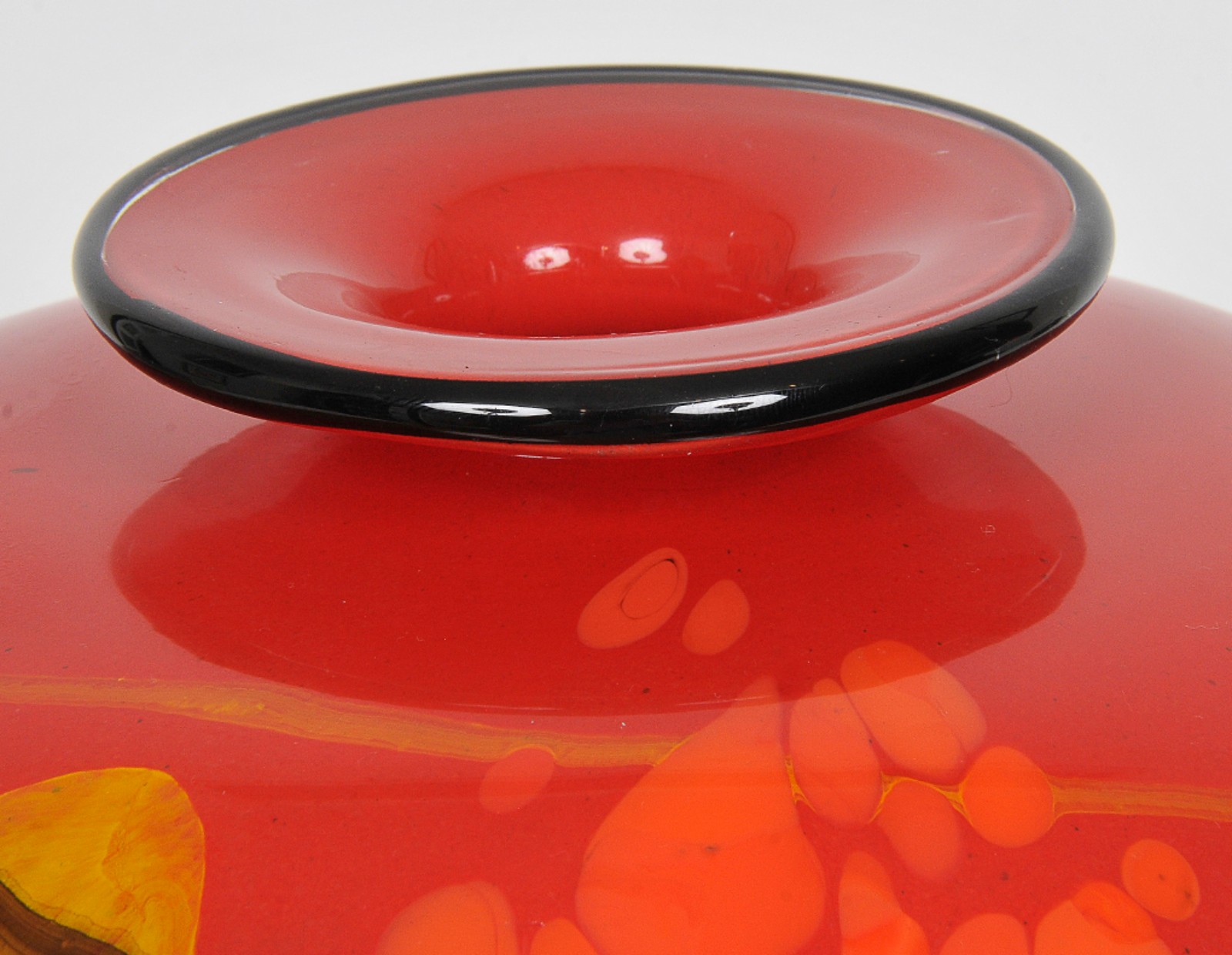 Grande vaso bojuda em vidro artístico de Murano multicolorido com... - foto 2 de 3