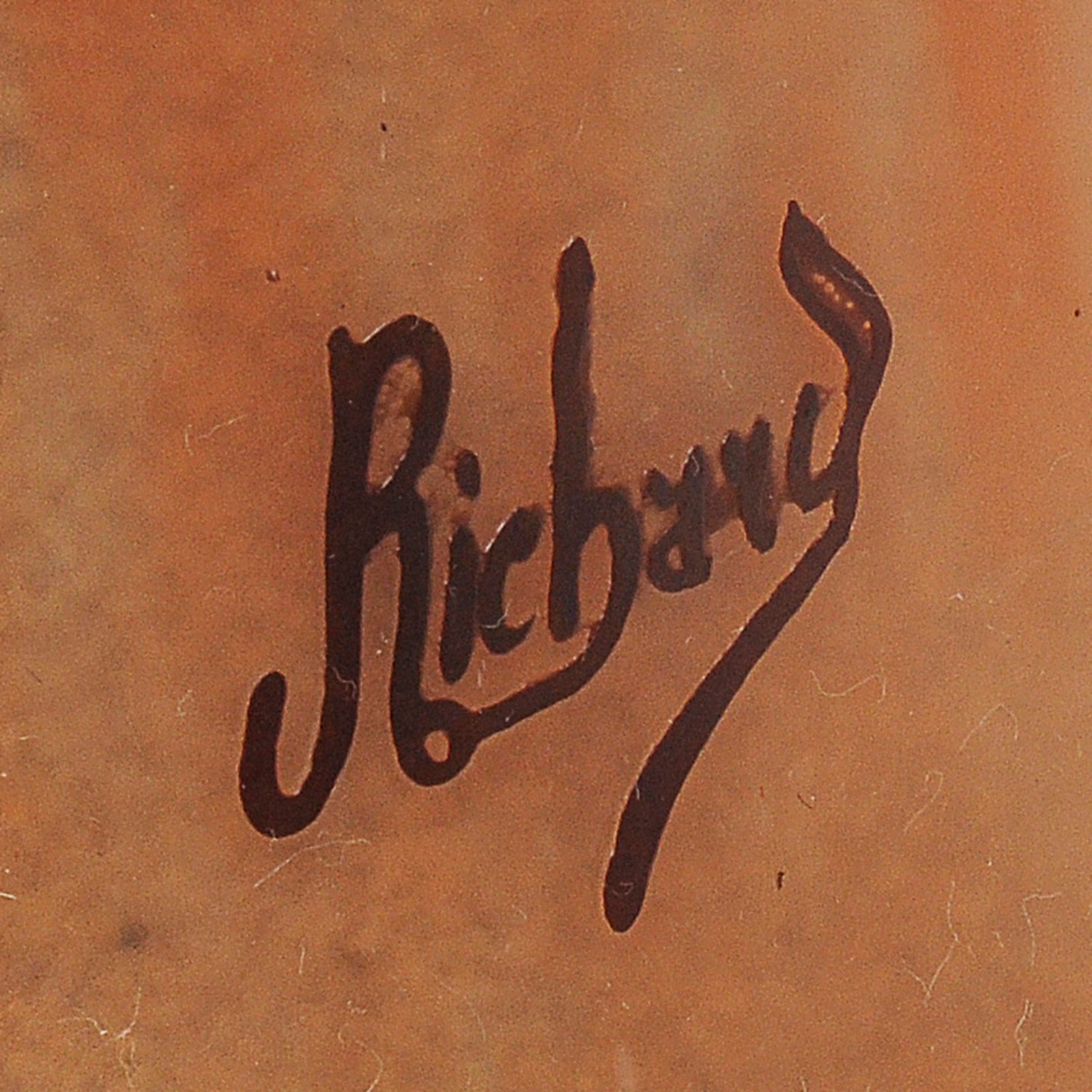 RICHARD - Grande vaso floreira em paste de vidro francesa oxidada no... - foto 3 de 3