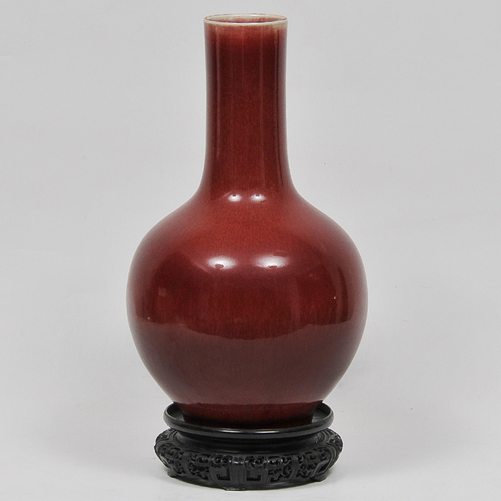 Vaso floreira adaptado para luminária em porcelana Rouge de Fer (... - foto 5 de 5