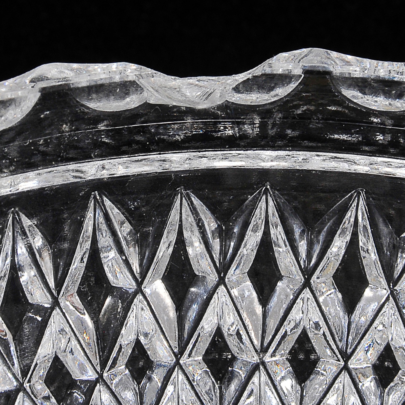 Par de elegantes compoteiras altas em grosso cristal europeu... - foto 3 de 4