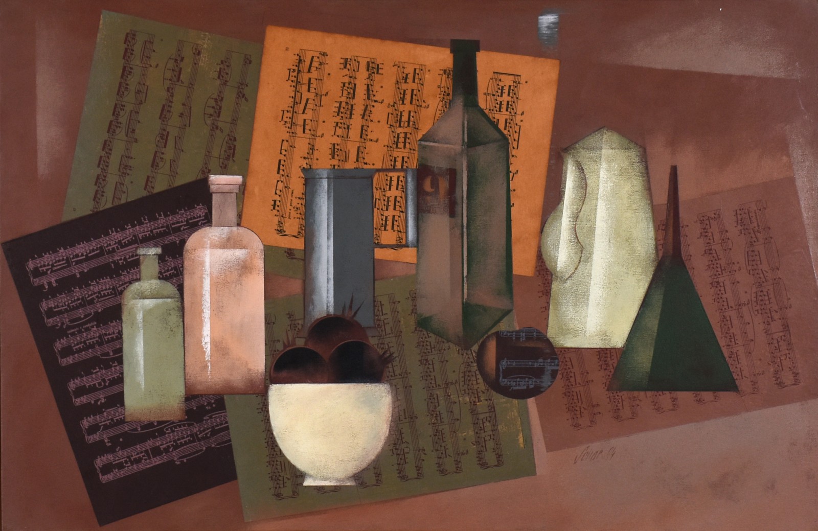 Carlos Scliar (1920-2001), Objeto, pinturas e etc. 1994 - foto 1 de 3