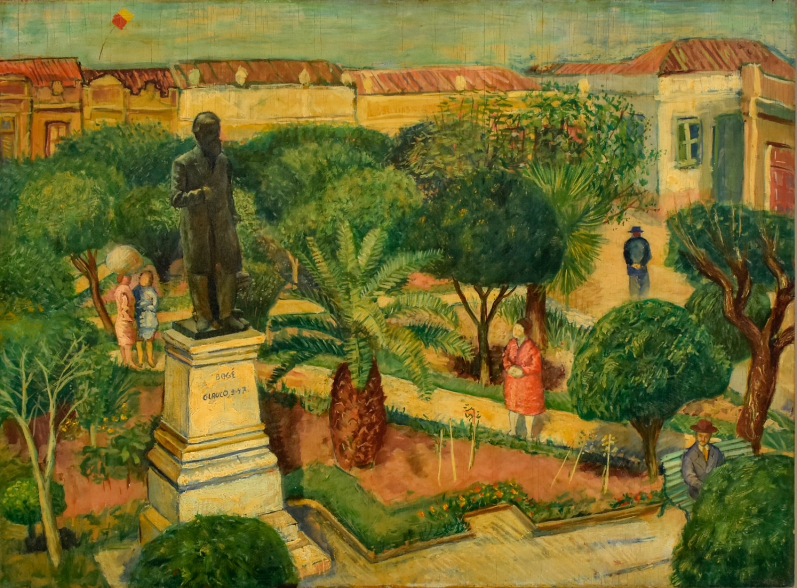 Glauco Rodrigues  (1929-2004), Pracinha da matriz, 1947 - foto 1 de 5
