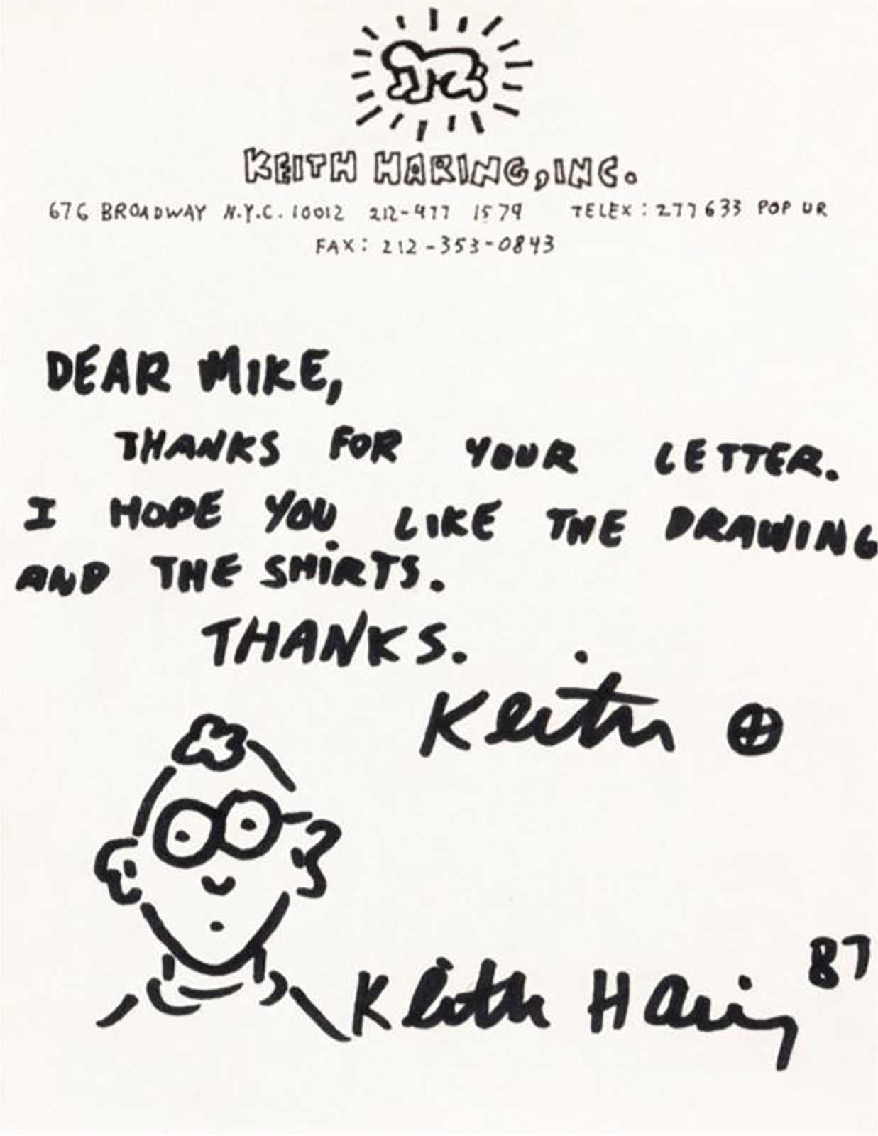 Keith Haring (1958-1990), Sem título,1987 - foto 1 de 3