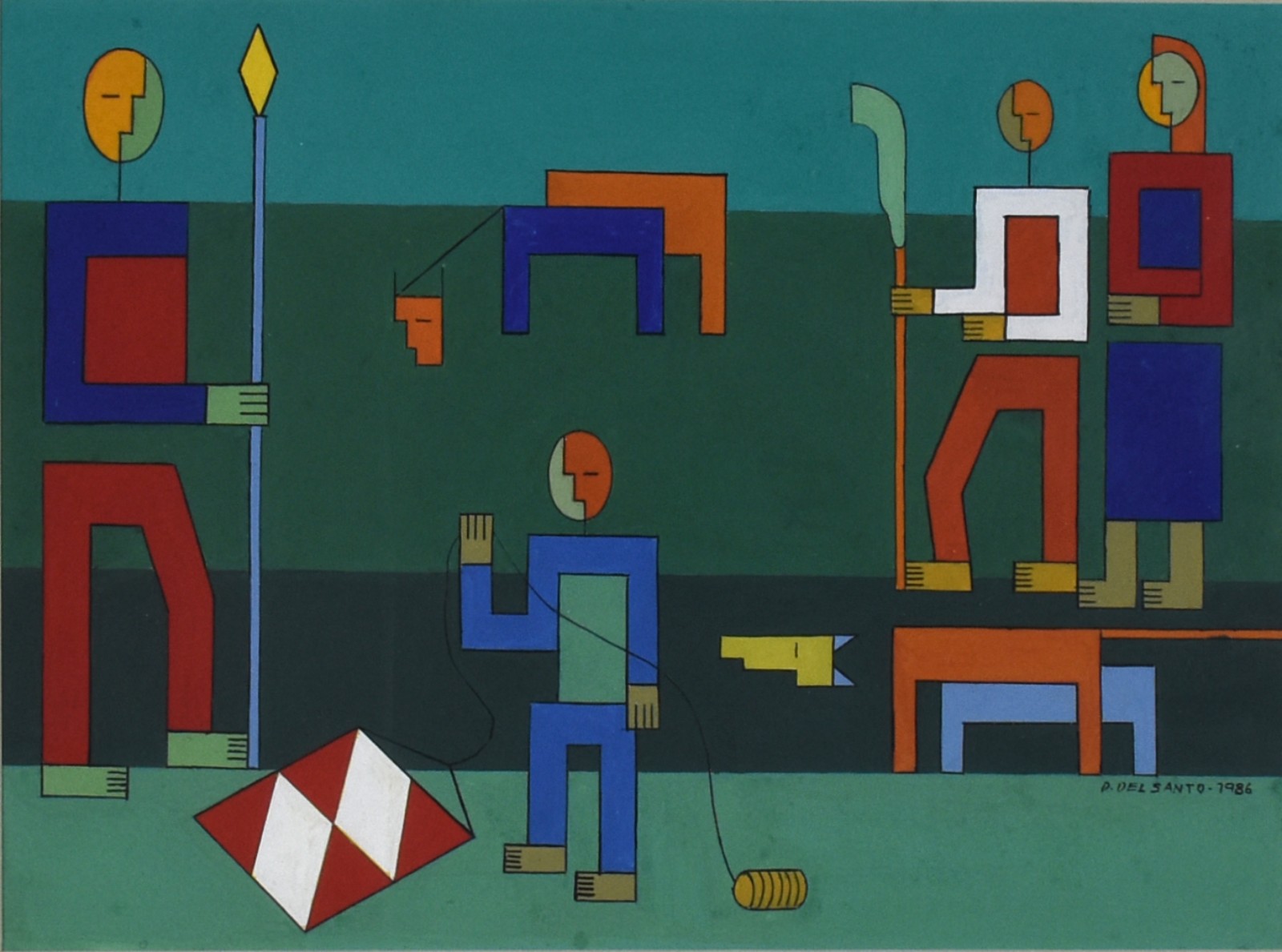 Dionísio del Santo (1925-1999), Figuras Geométricas, 1986 - foto 1 de 4