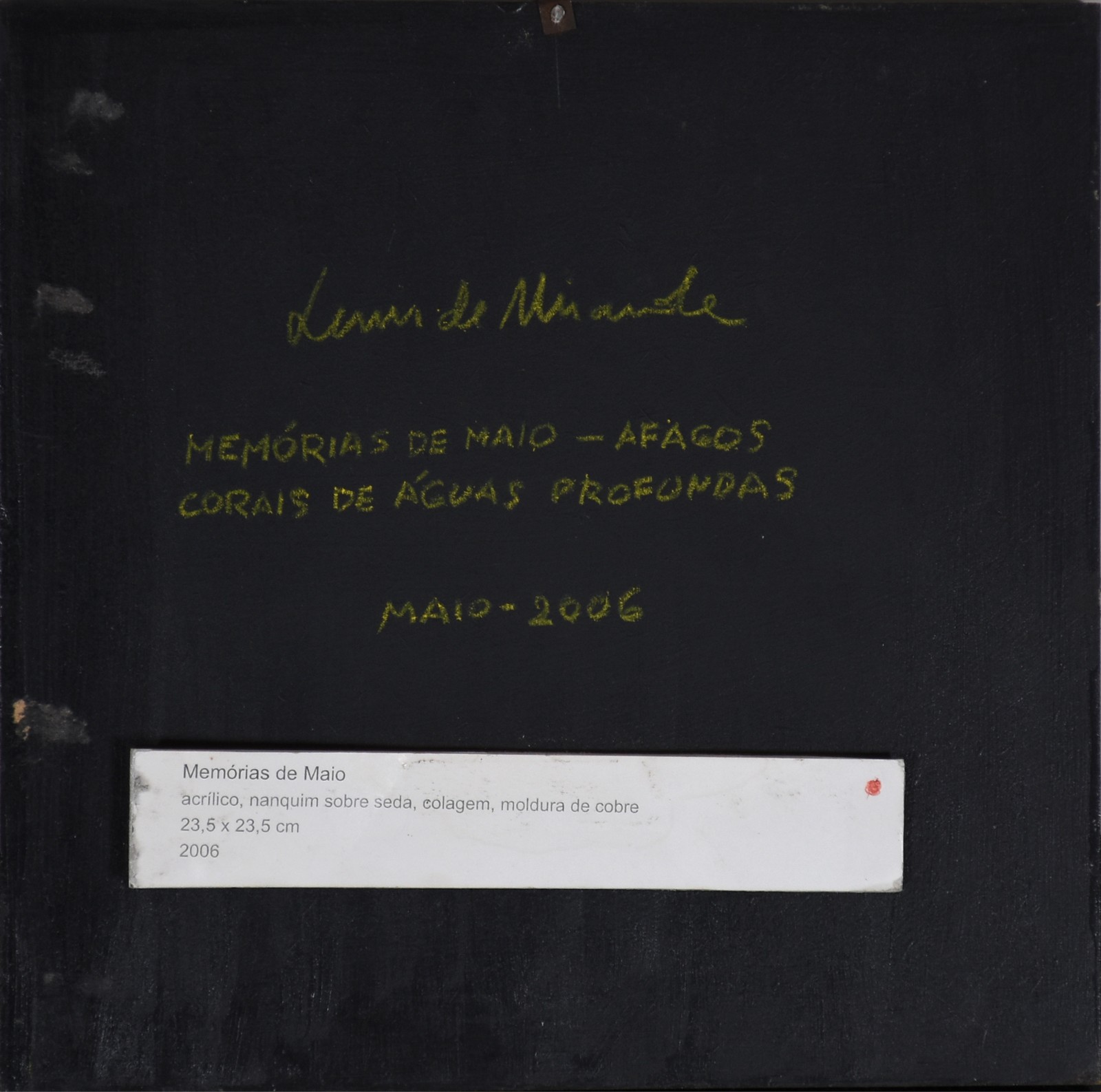 Lenir de Miranda (1945), Memórias de maio - Afagos de águas profundas, 2006 - foto 5 de 5