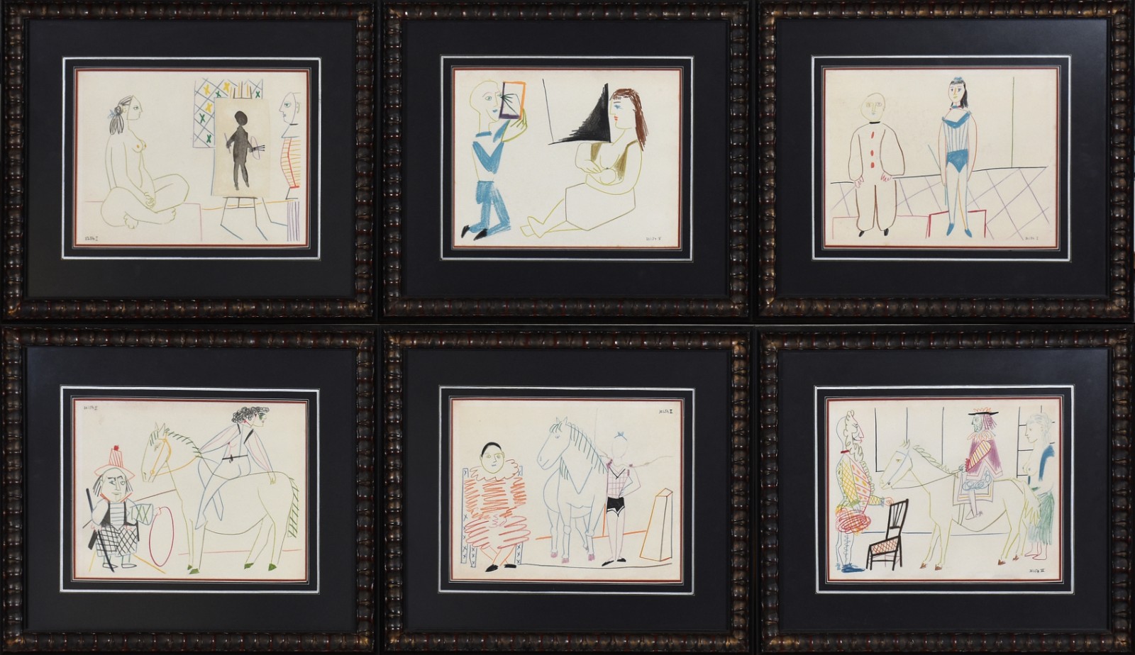 Pablo Picasso (1881-1973), Série com seis reproduções - foto 1 de 9