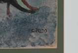 Carlos Prado (1908-1992), Boiadeiro - Guache s/ papel<br>Ass. inf. direito<br><br>O lote encontra-se em nosso espaço para apreciação através de prévio agendamento.<br>