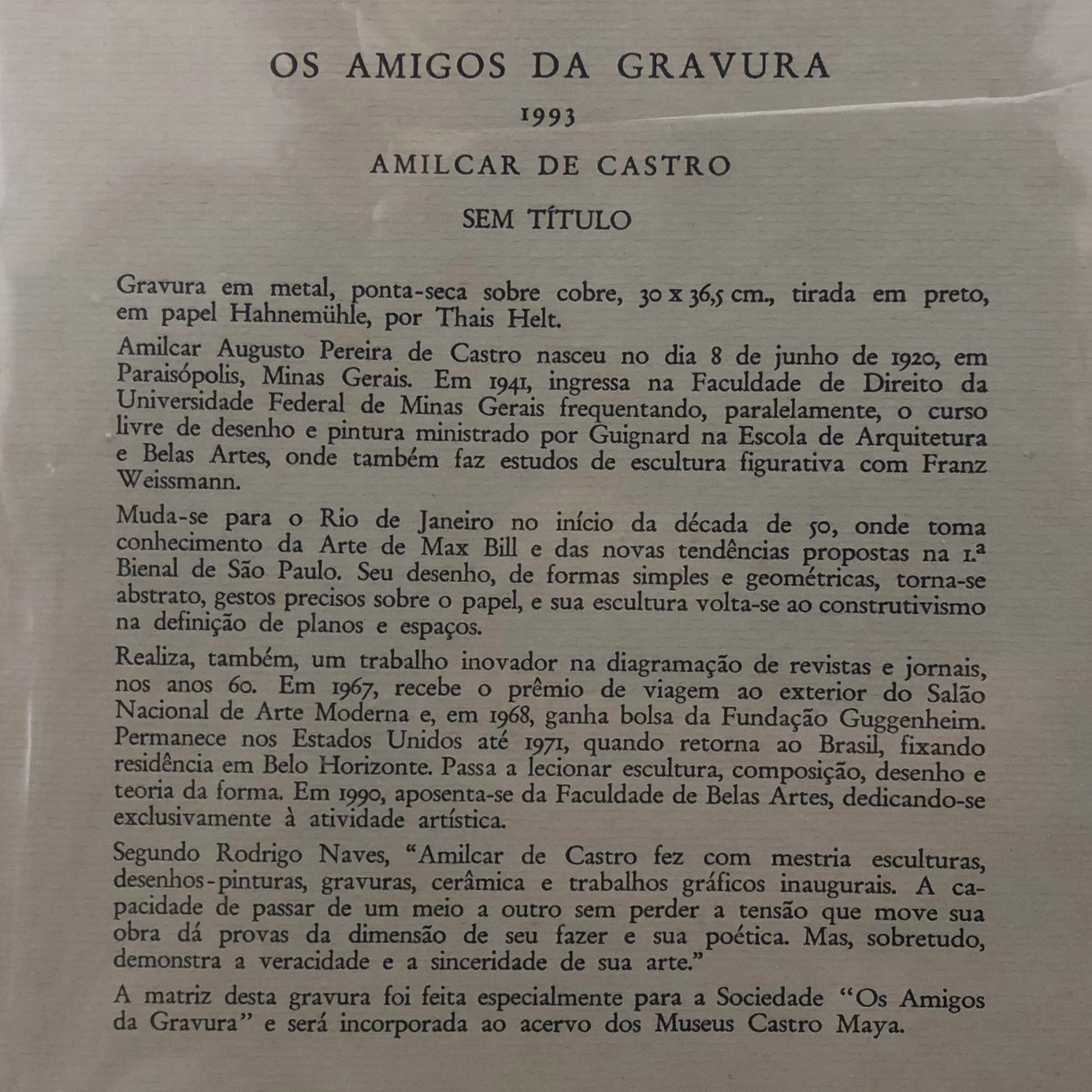 Amilcar de Castro (1920-2002), Sem título, 1993 - foto 4 de 4