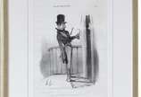 Honoré Daumier (1808-1879), Charge da série "Mo... - Tradução  do texto em francês transcrito na obra:<br><br>"No entanto, faz apenas uma hora que eu puxo!"<br><br>Litografia impressa s/ papel<br><...