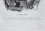 Honoré Daumier (1808-1879), Charge da série "Mo... - Tradução  do texto em francês transcrito na obra:<br><br>"A Reclamação Adúltera - Le Plainte en Adultere"<br><br><br>Litografia impressa s/ pape...